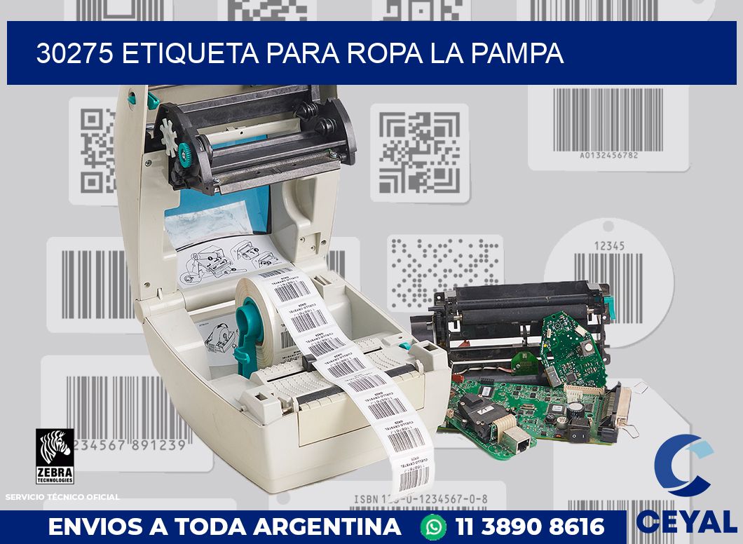 30275 ETIQUETA PARA ROPA LA PAMPA