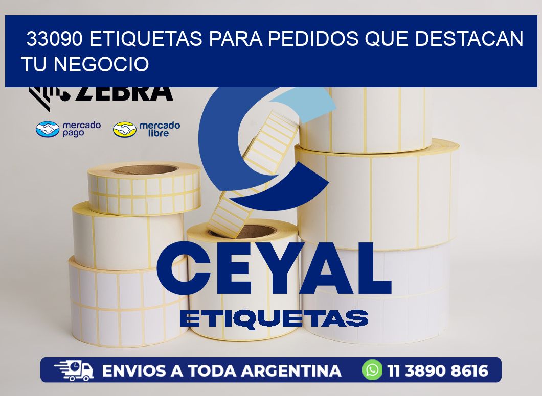 33090 ETIQUETAS PARA PEDIDOS QUE DESTACAN TU NEGOCIO