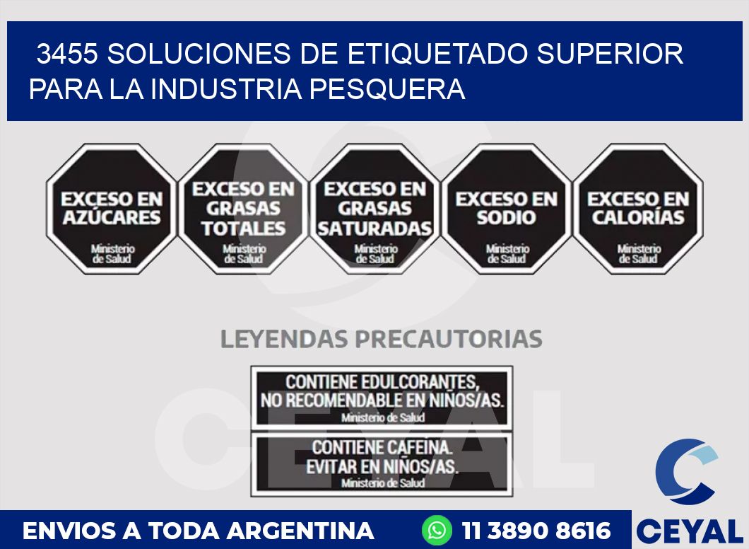 3455 SOLUCIONES DE ETIQUETADO SUPERIOR PARA LA INDUSTRIA PESQUERA