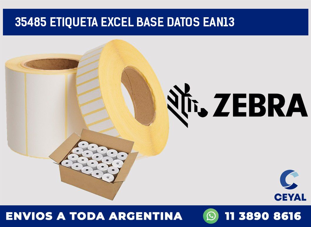 35485 etiqueta excel base datos ean13