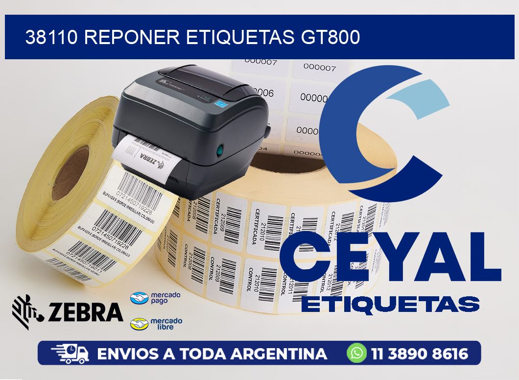 38110 REPONER ETIQUETAS GT800