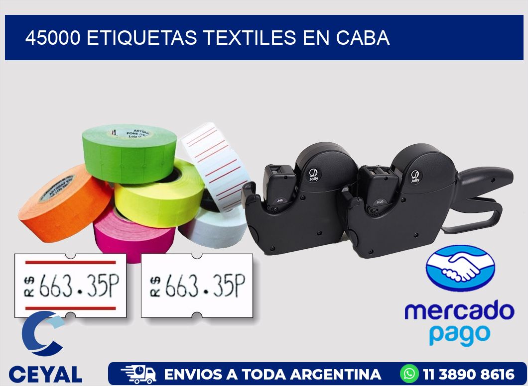 45000 ETIQUETAS TEXTILES EN CABA