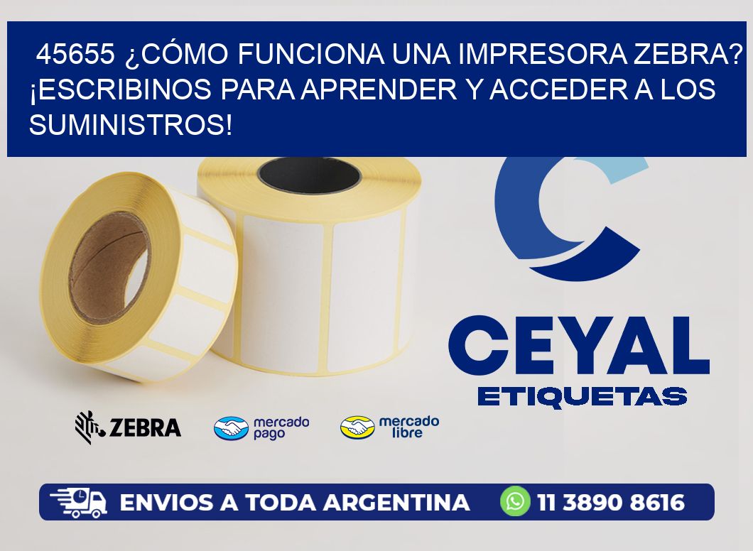 45655 ¿CÓMO FUNCIONA UNA IMPRESORA ZEBRA? ¡ESCRIBINOS PARA APRENDER Y ACCEDER A LOS SUMINISTROS!
