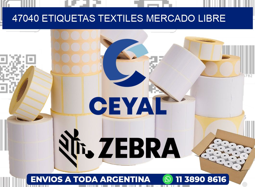 47040 ETIQUETAS TEXTILES MERCADO LIBRE