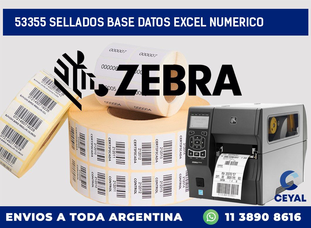 53355 sellados base datos excel numerico