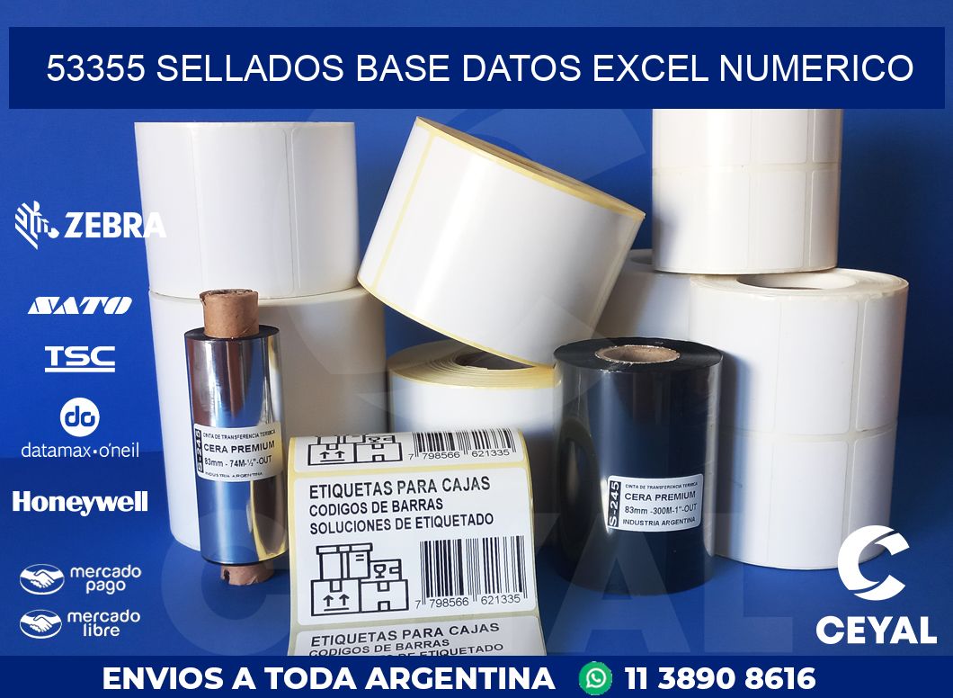 53355 sellados base datos excel numerico