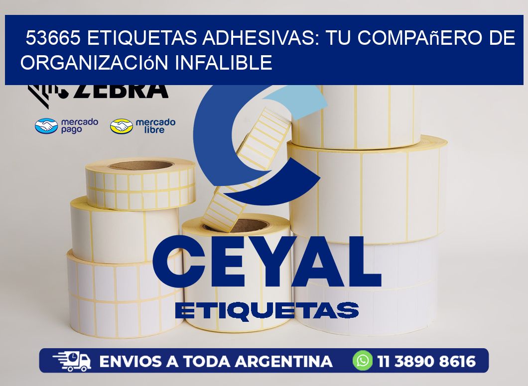 53665 Etiquetas Adhesivas: Tu Compañero de Organización Infalible