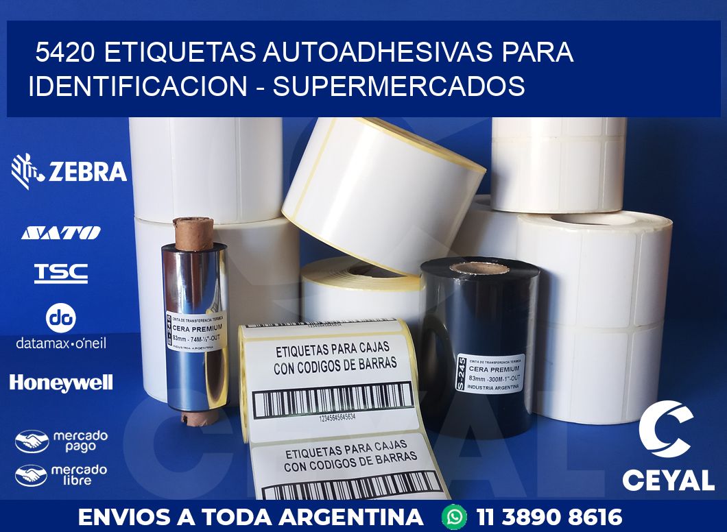 5420 ETIQUETAS AUTOADHESIVAS PARA IDENTIFICACION – SUPERMERCADOS