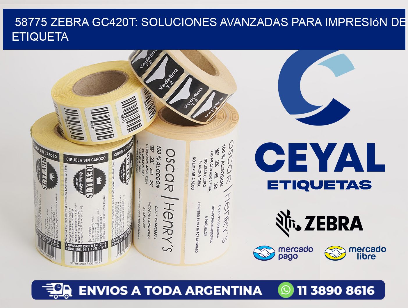 58775 Zebra GC420T: Soluciones Avanzadas para Impresión de Etiqueta