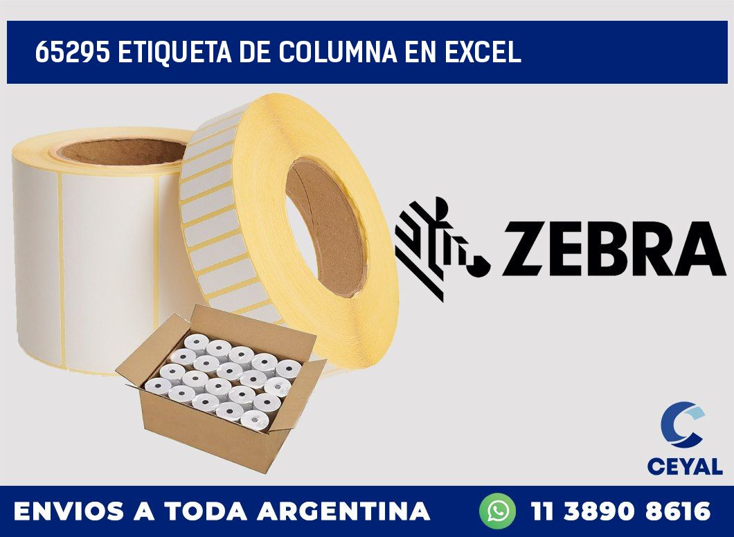 65295 Etiqueta de columna en Excel
