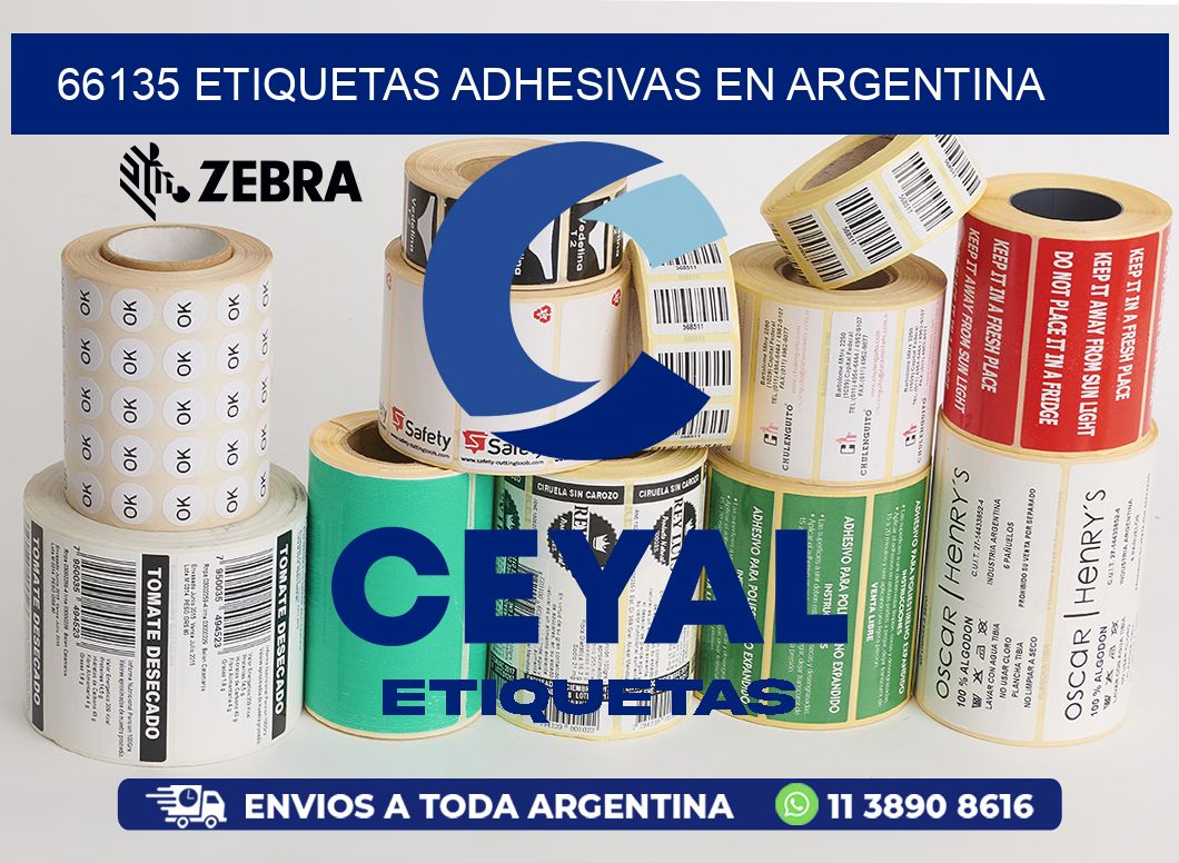 66135 ETIQUETAS ADHESIVAS EN ARGENTINA