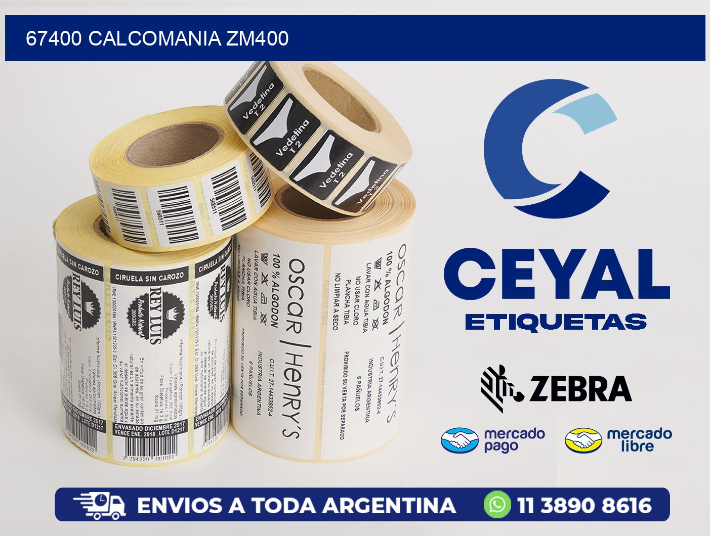 67400 CALCOMANIA ZM400