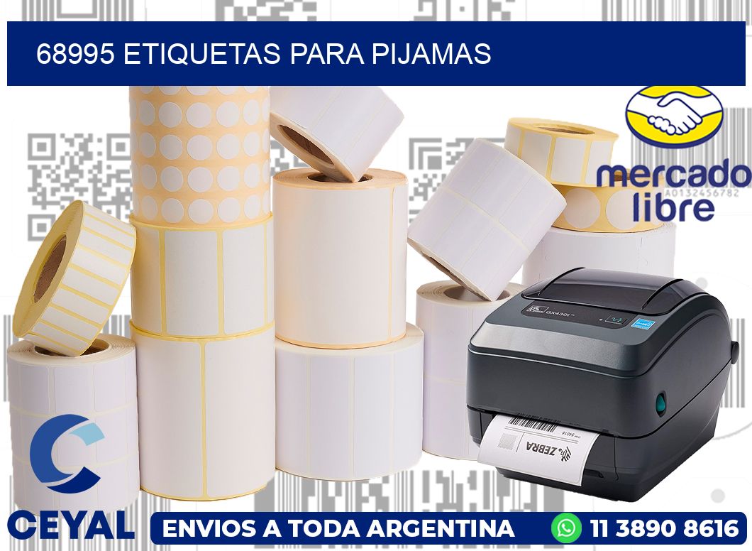 68995 ETIQUETAS PARA PIJAMAS