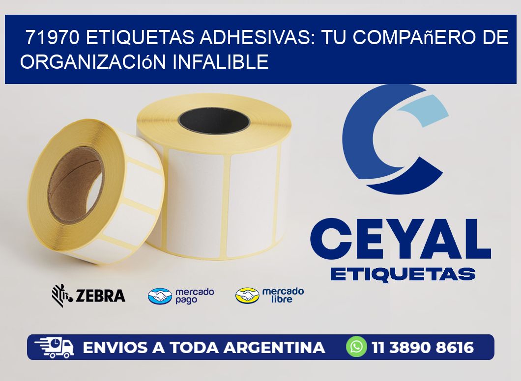 71970 Etiquetas Adhesivas: Tu Compañero de Organización Infalible