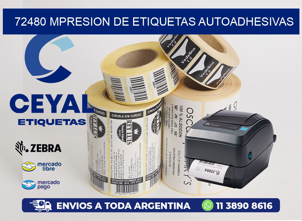 72480 MPRESION DE ETIQUETAS AUTOADHESIVAS