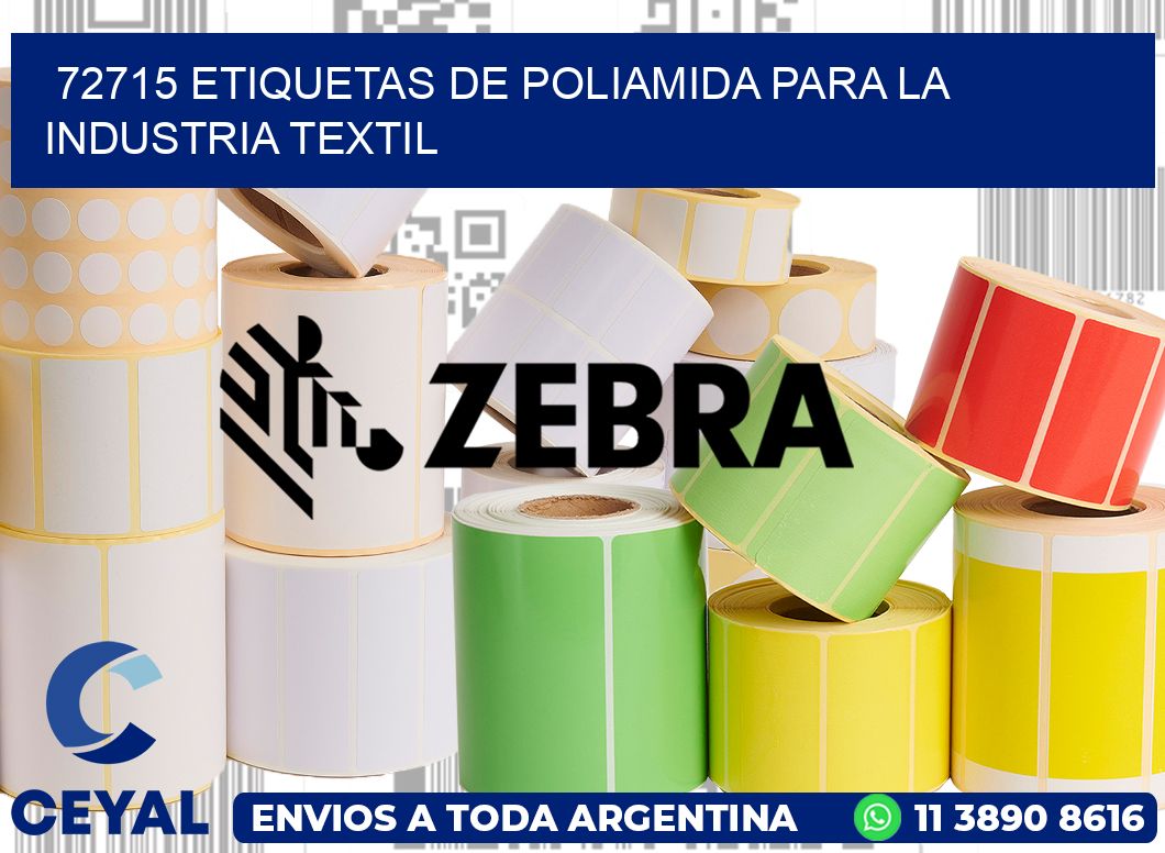 72715 ETIQUETAS DE POLIAMIDA PARA LA INDUSTRIA TEXTIL