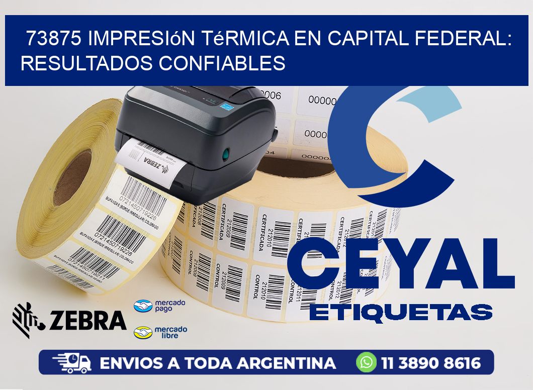 73875 Impresión Térmica en Capital Federal: Resultados Confiables