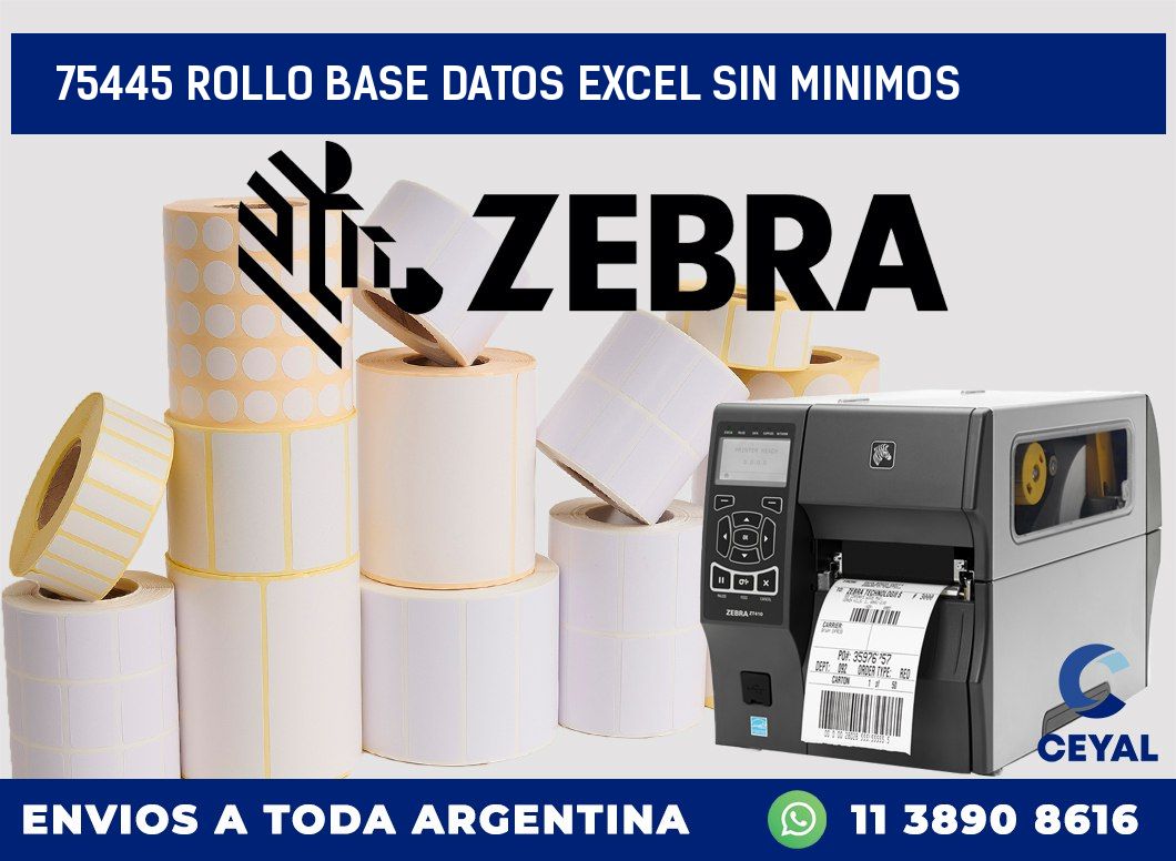 75445 rollo base datos excel sin minimos