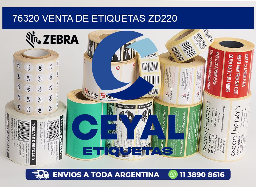 76320 VENTA DE ETIQUETAS ZD220