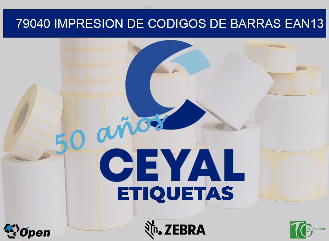 79040 IMPRESION DE CODIGOS DE BARRAS EAN13