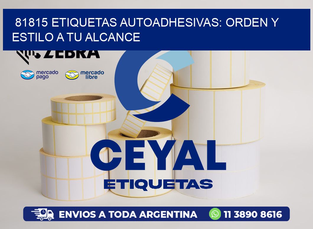 81815 Etiquetas Autoadhesivas: Orden y Estilo a tu Alcance