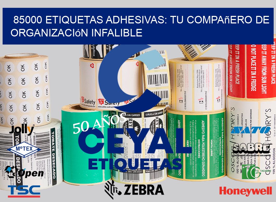 85000 Etiquetas Adhesivas: Tu Compañero de Organización Infalible