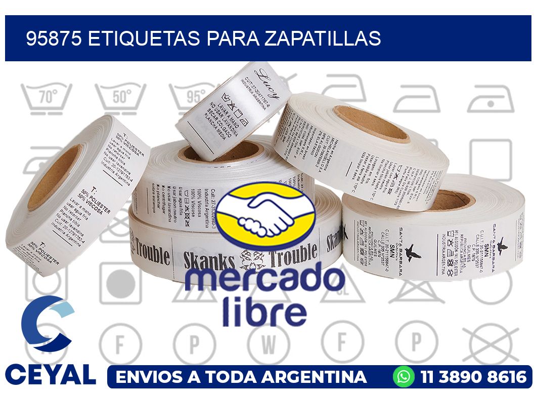 95875 ETIQUETAS PARA ZAPATILLAS