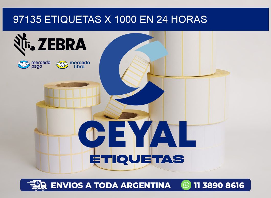 97135 ETIQUETAS X 1000 EN 24 HORAS