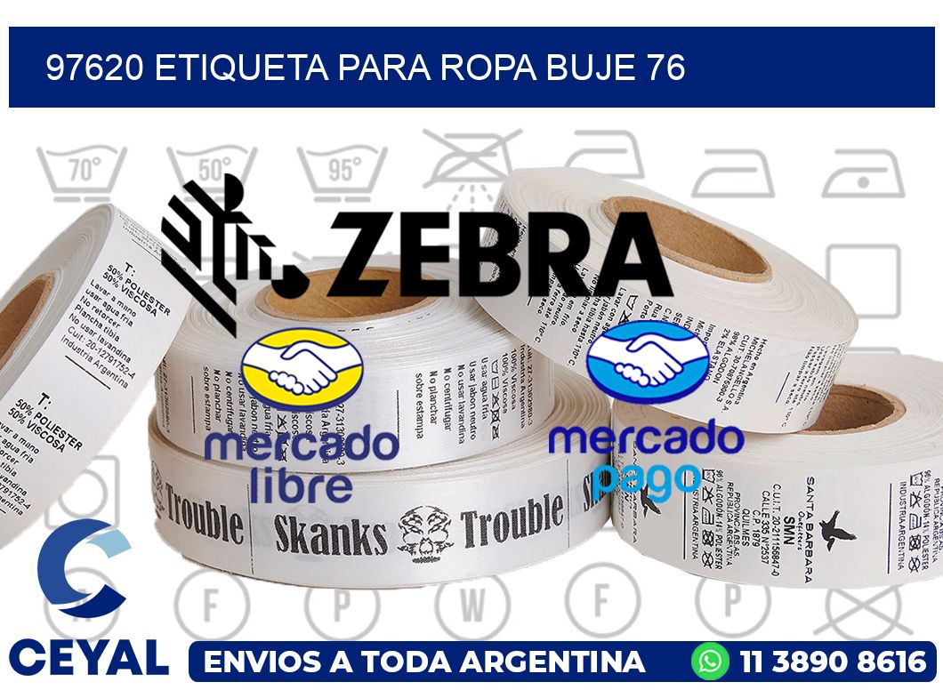 97620 ETIQUETA PARA ROPA BUJE 76