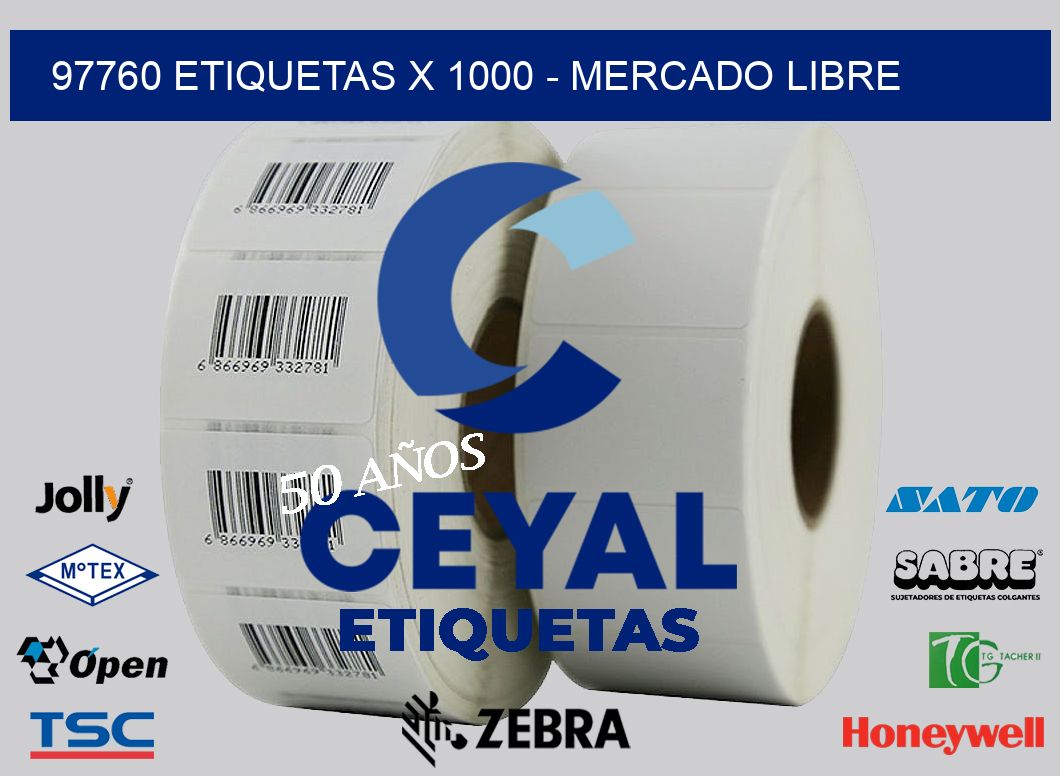 97760 ETIQUETAS X 1000 - MERCADO LIBRE