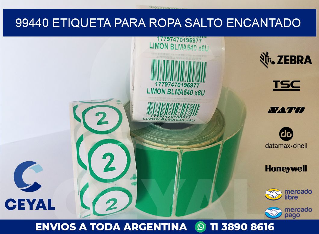 99440 ETIQUETA PARA ROPA SALTO ENCANTADO