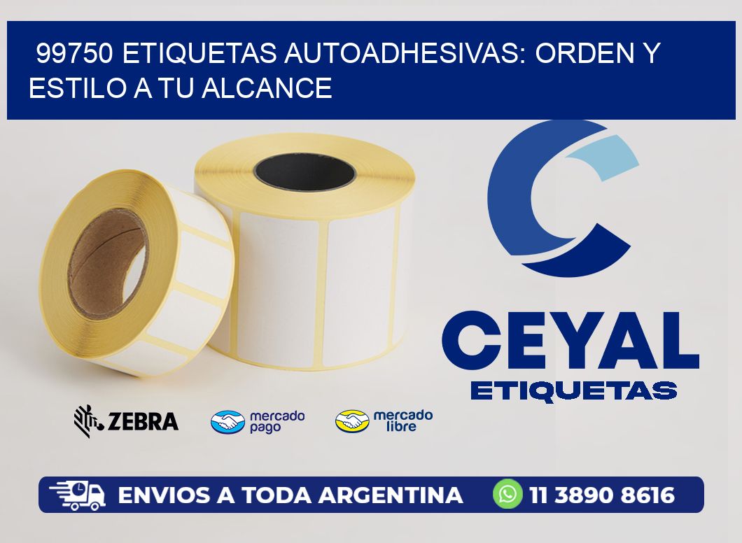 99750 Etiquetas Autoadhesivas: Orden y Estilo a tu Alcance