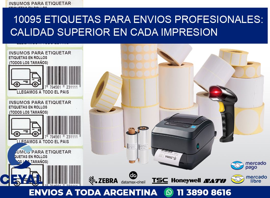 10095 ETIQUETAS PARA ENVIOS PROFESIONALES: CALIDAD SUPERIOR EN CADA IMPRESION