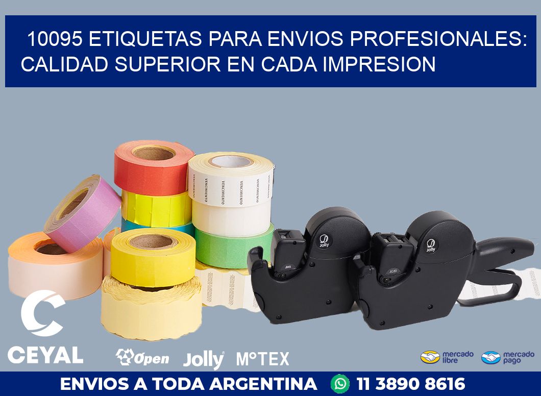 10095 ETIQUETAS PARA ENVIOS PROFESIONALES: CALIDAD SUPERIOR EN CADA IMPRESION