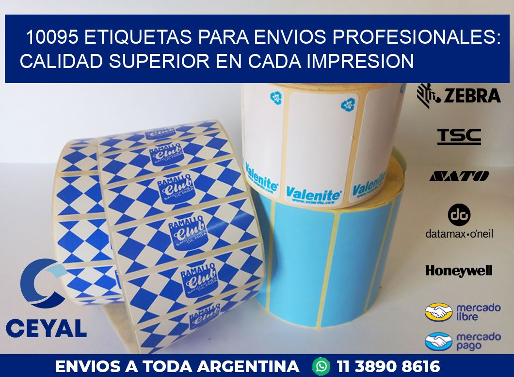 10095 ETIQUETAS PARA ENVIOS PROFESIONALES: CALIDAD SUPERIOR EN CADA IMPRESION