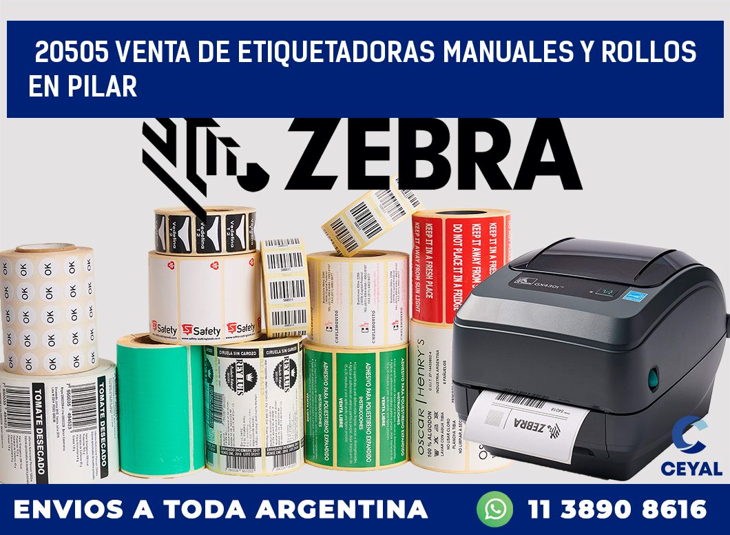 20505 VENTA DE ETIQUETADORAS MANUALES Y ROLLOS EN PILAR