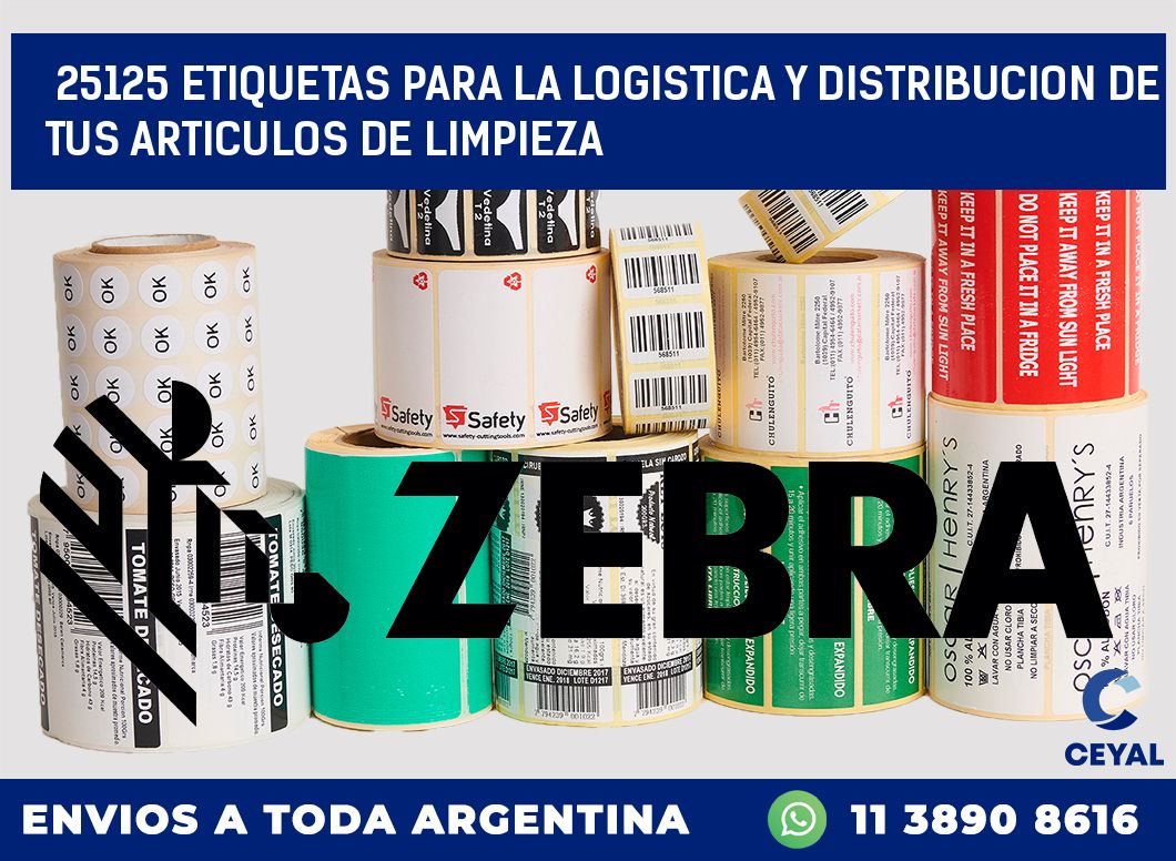 25125 ETIQUETAS PARA LA LOGISTICA Y DISTRIBUCION DE TUS ARTICULOS DE LIMPIEZA