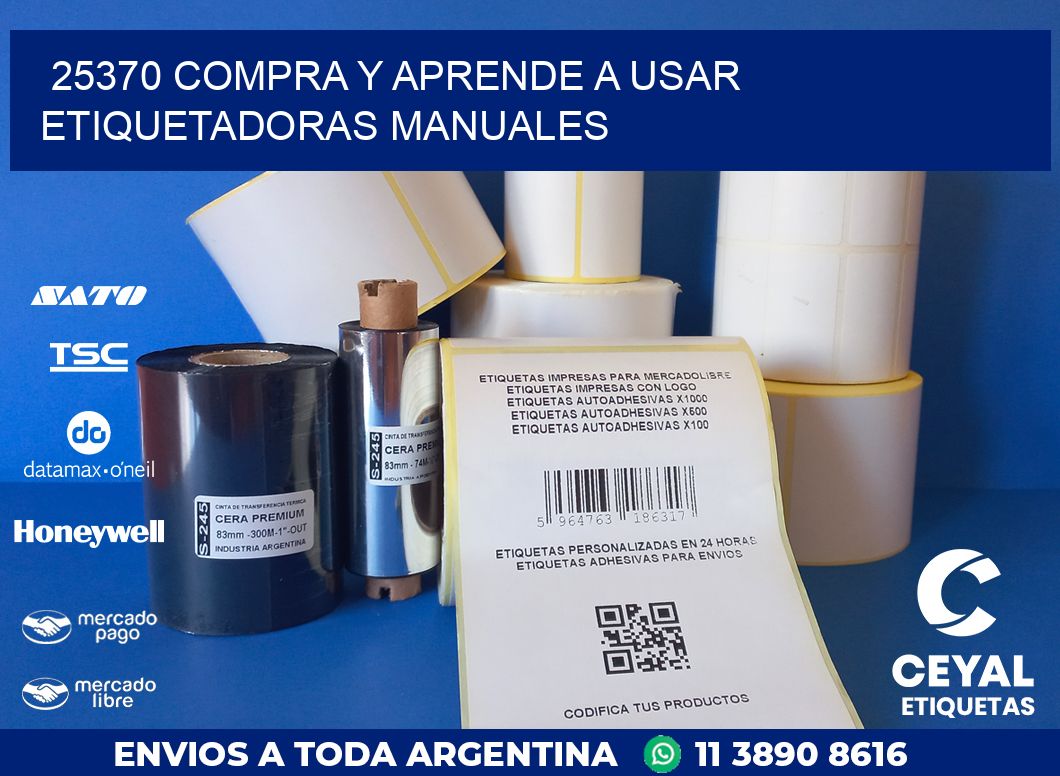 25370 COMPRA Y APRENDE A USAR ETIQUETADORAS MANUALES