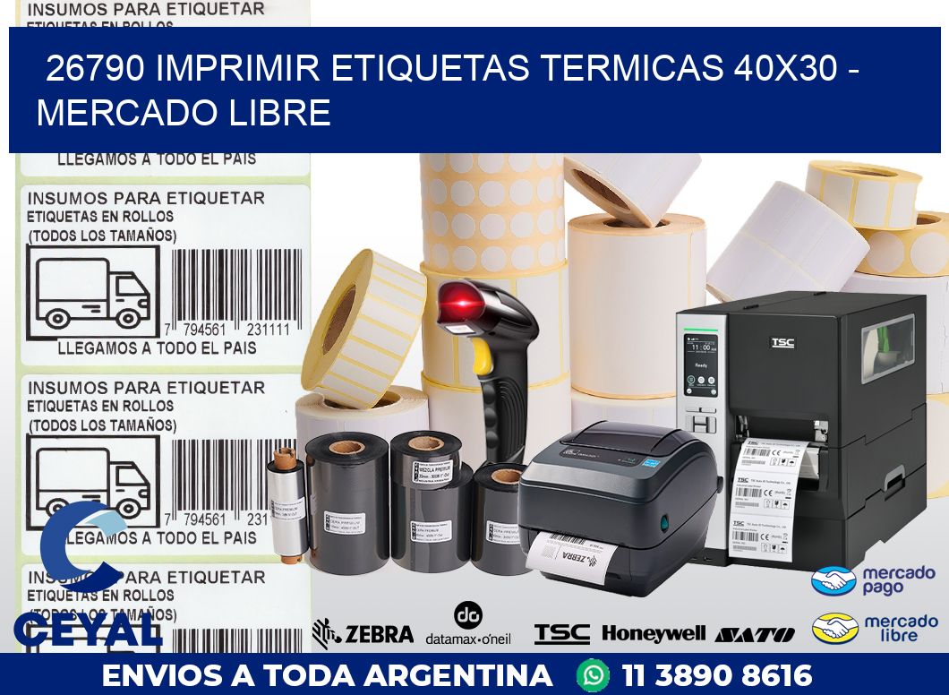 26790 IMPRIMIR ETIQUETAS TERMICAS 40X30 – MERCADO LIBRE