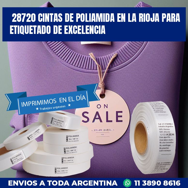 28720 CINTAS DE POLIAMIDA EN LA RIOJA PARA ETIQUETADO DE EXCELENCIA