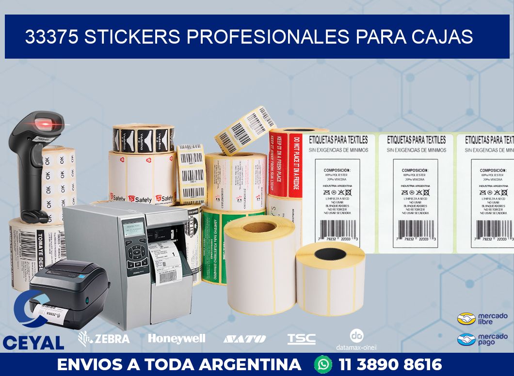 33375 STICKERS PROFESIONALES PARA CAJAS