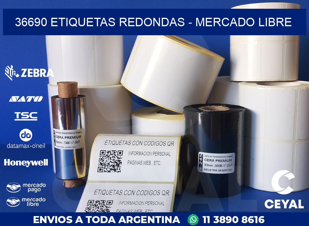 36690 ETIQUETAS REDONDAS – MERCADO LIBRE