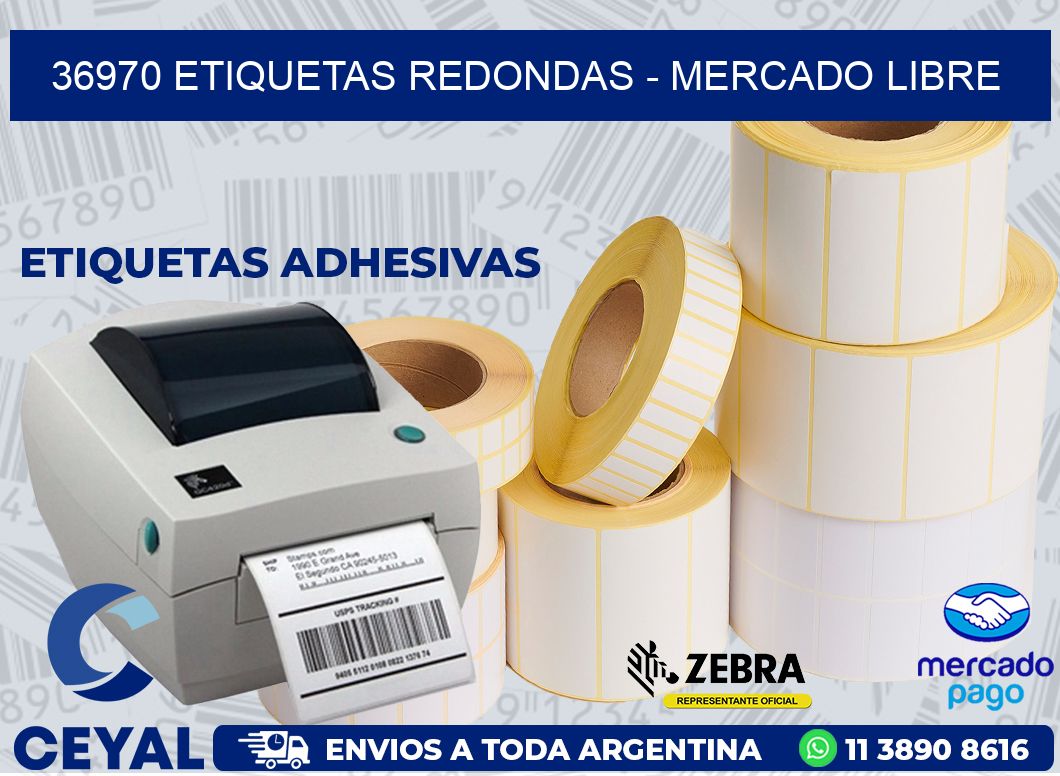 36970 ETIQUETAS REDONDAS - MERCADO LIBRE