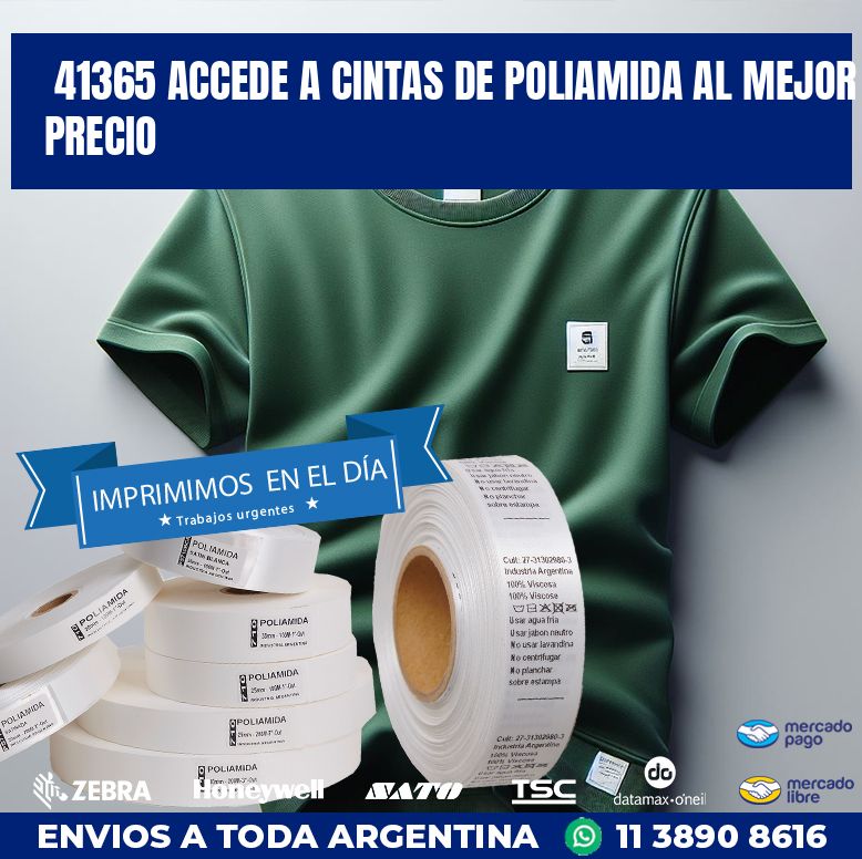 41365 ACCEDE A CINTAS DE POLIAMIDA AL MEJOR PRECIO