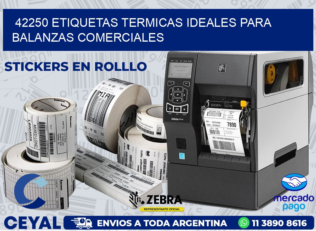 42250 ETIQUETAS TERMICAS IDEALES PARA BALANZAS COMERCIALES