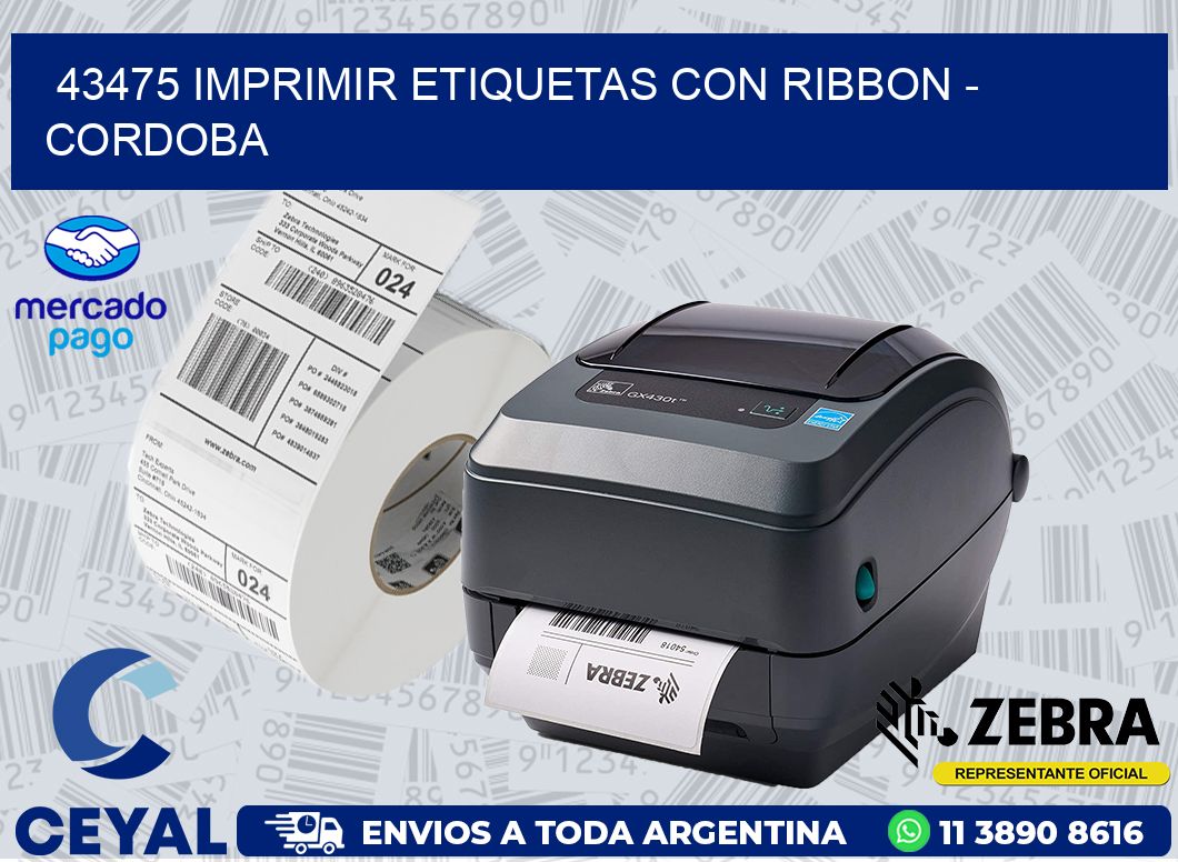 43475 IMPRIMIR ETIQUETAS CON RIBBON - CORDOBA