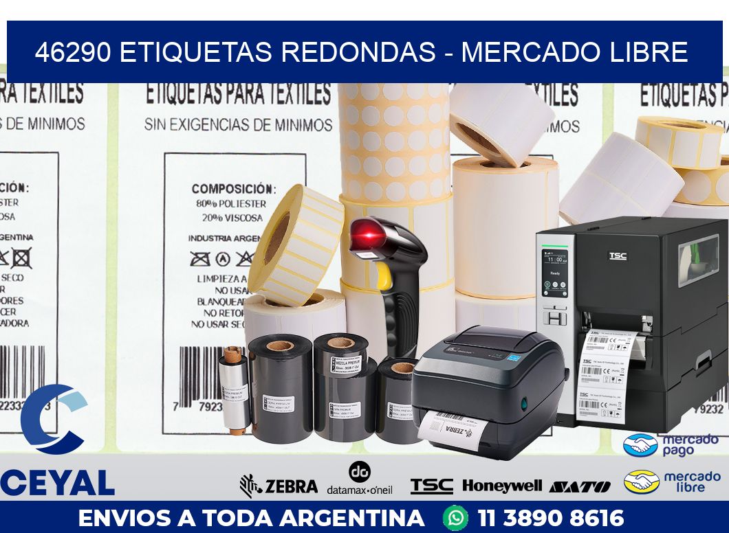 46290 ETIQUETAS REDONDAS – MERCADO LIBRE