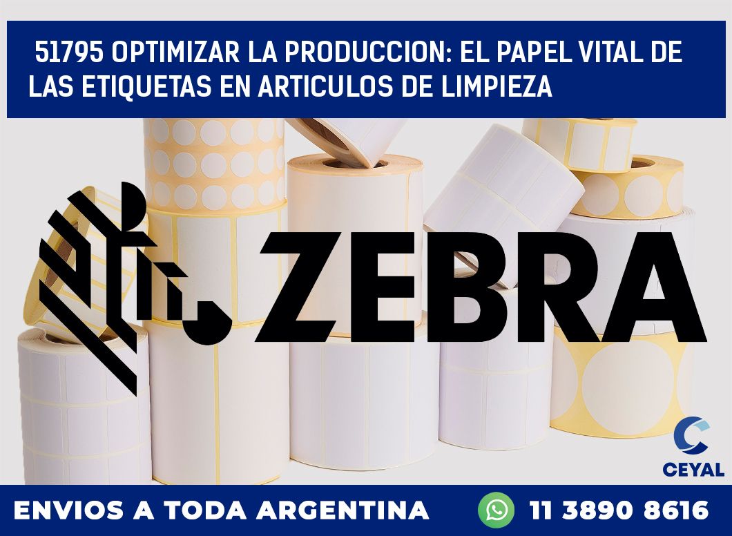 51795 OPTIMIZAR LA PRODUCCION: EL PAPEL VITAL DE LAS ETIQUETAS EN ARTICULOS DE LIMPIEZA