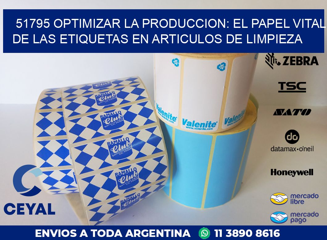 51795 OPTIMIZAR LA PRODUCCION: EL PAPEL VITAL DE LAS ETIQUETAS EN ARTICULOS DE LIMPIEZA