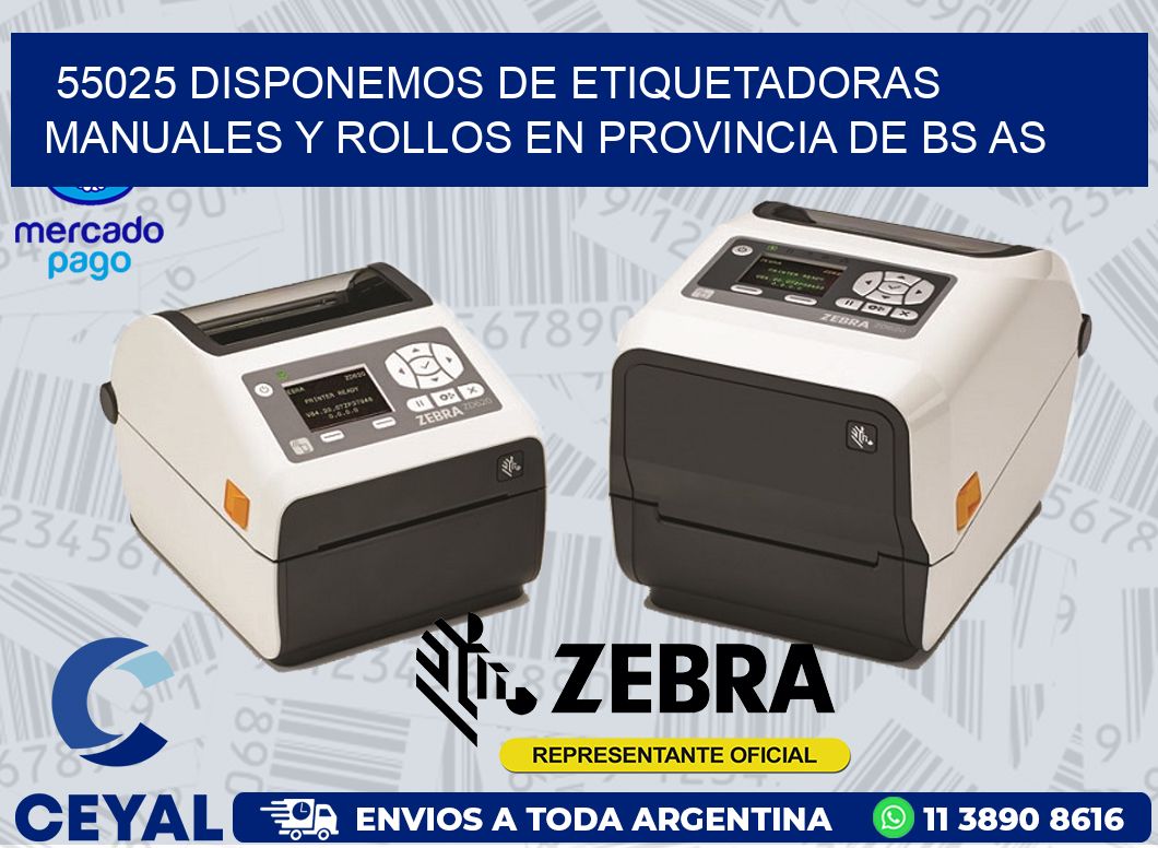 55025 DISPONEMOS DE ETIQUETADORAS MANUALES Y ROLLOS EN PROVINCIA DE BS AS